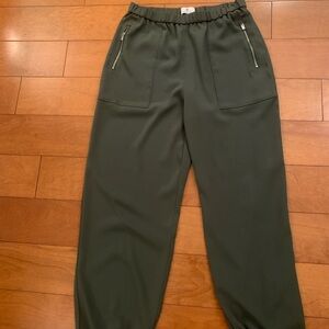 Babaton Green jogger pants.